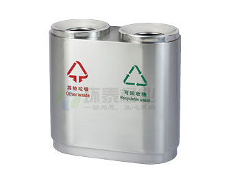 圓形不銹鋼分類垃圾筒HT-BXG1470,不銹鋼,垃圾桶,HT-BXG1470,不銹鋼,垃圾桶,HT-