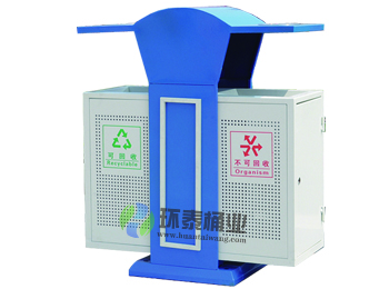 藍(lán)色分類鋼制垃圾箱HT-GZ8810,新款,分類,室外,垃圾桶,HT-SN5610,