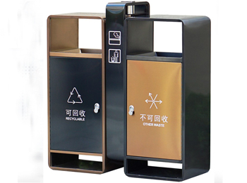 戶外鈦金垃圾桶HT-DXB5100,戶外,不銹鋼,垃圾桶,HT-BXG5100,